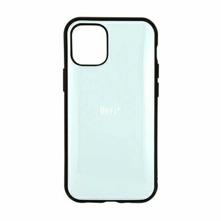 IIIIfit iPhone12mini対応ケース IFT-66LBL ライトブルー 耐衝撃ケース 持ちやすい グリップ ラウンドケース