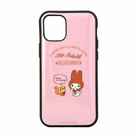 サンリオキャラクターズ IIIIfit iPhone12mini対応ケース SANG-51MM マイメロディ 耐衝撃ケース 持ちやすい グリップ ラウンドケース sanrio