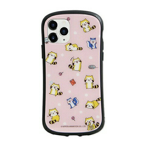 送料無料 だらりぐまラスカル i select iPhone11Pro 対応ケース MRD-02B 総柄