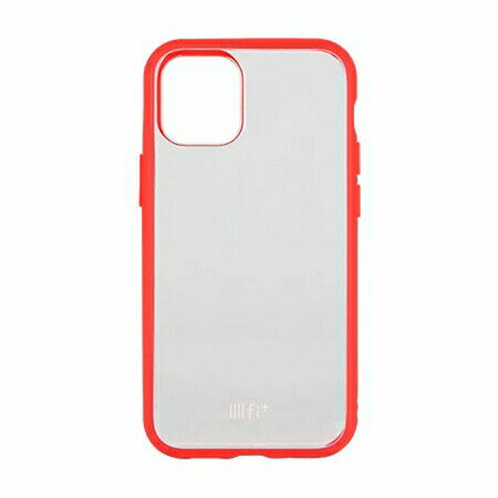 IIIIfit(clear) iPhone12 iPhone12Pro対応ケース IFT-73RD レッド