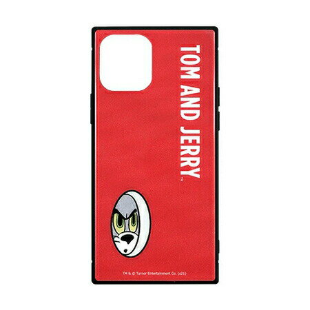 Rakuten - 送料無料 トムとジェリー FUNNY ART series iPhone12 iPhone12Pro 対応 スクエアガラスケース TMJ-96RD レッド