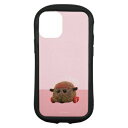 PUI PUI モルカ- iPhone12mini対応 ハイブリッドクリアケース BPMC-01E テディ clearケース 透明ケース 耐衝撃ケース