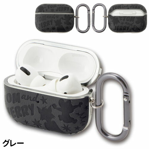 送料無料 トムとジェリー AirPods Proケース AP-T01-3 /グレー レッド ベージュ/