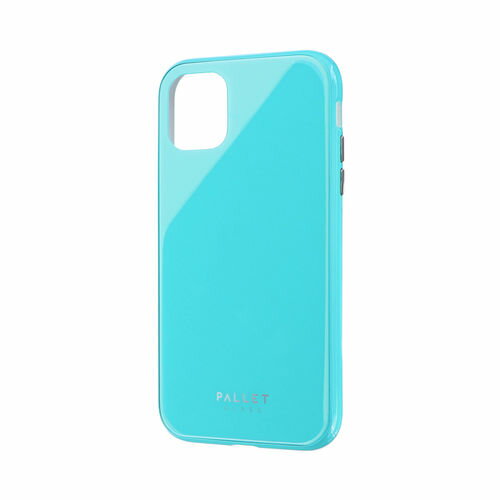 Rakuten - iPhone 11 ガラスハイブリッドケース「SHELL GLASS COLOR」 LP-IM19SGCGR / ミントグリーン