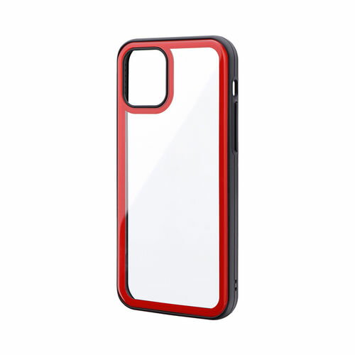 Rakuten - iPhone 12/iPhone 12 Pro ラウンドエッジガラスシェルケース「SHELL GLASS Round」 LP-IM20SGRRD / レッド
