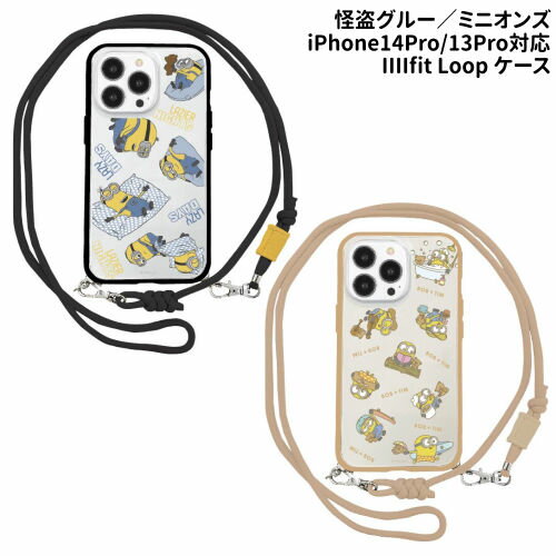 乐天商城 - 送料無料 怪盗グルー／ミニオンズ シリーズ IIIIfit Loop iPhone14Pro/13Pro対応耐衝撃ケース クリア MINI-403 /スリープ ボブ＆ティム/