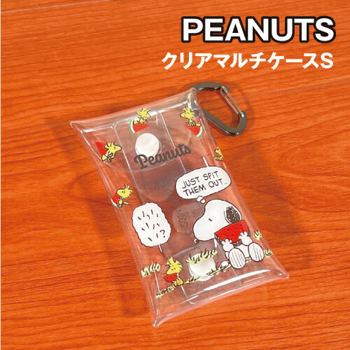 ピーナッツ/スヌーピー クリアマルチケースS SPIK-229 / スイカ