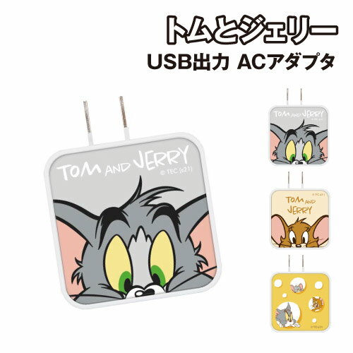 トムとジェリー USB/USB Type-C ACアダプタ TMJ-106 / トム ジェリー チーズ