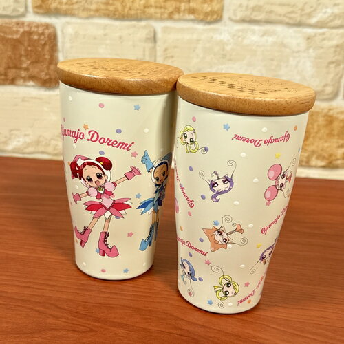 乐天商城 - 送料無料 おジャ魔女どれみ 木蓋つきタンブラー 保温保冷ステンレスタンブラー OJMJ-008-9 / 集合 妖精