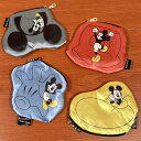 Disney/ディズニー ダイカットポーチ ミッキーマウス MIC-008-11 / ブラック レッド ブルー イエロー