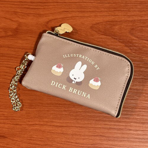 送料無料 MIFFY/ミッフィー キーパスポーチ DBM-3067 / ブラウン ドルチェシリーズ スイーツ