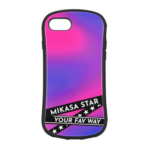 Rakuten - 送料無料 MIKASA STAR ロゴ入り iPhoneSE(第3/2世代)/8/7/6s/6対応 ハイブリッドガラスケース MKS-08A / パープル