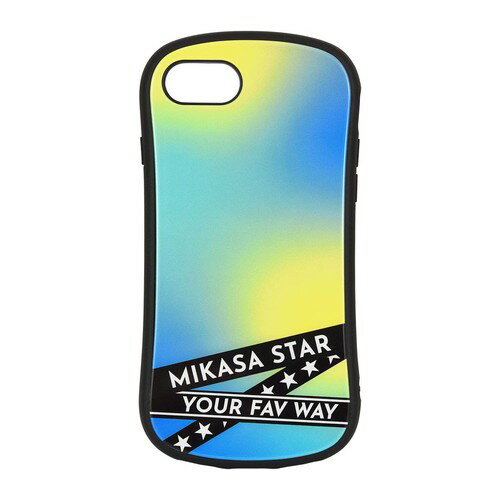 乐天商城 - 送料無料 MIKASA STAR ロゴ入り iPhoneSE(第3/2世代)/8/7/6s/6対応 ハイブリッドガラスケース MKS-08B / イエロー