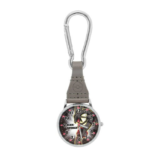 送料無料 ポケットモンスター ファッションウォッチ カラビナ付きフックウォッチ CP3A0006-GY / 黒いレックウザ