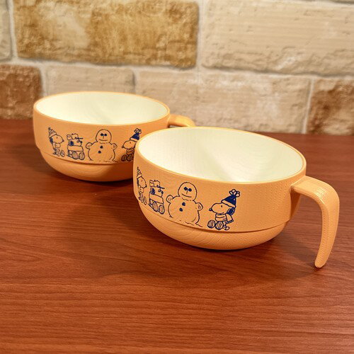 乐天商城 - ピーナッツ/スヌーピー スープカップ SPC-1395 / ウィンターブラザー