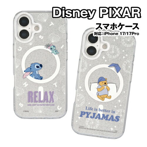 乐天商城 - 送料無料 ディズニーキャラクター Camera Frame iPhone17/17Pro MagSafe対応ケース DNG-306-7 / スティッチ くまのプーさん