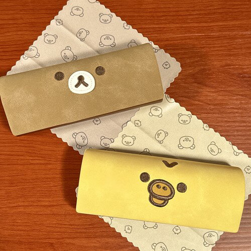 送料無料 リラックマ メガネケース MRK-758-9 /リラックマ フェイス キイロイトリ フェイス