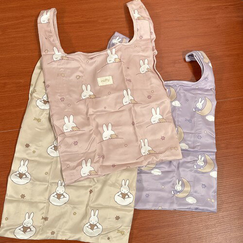 乐天商城 - MIFFY/ミッフィー エコバッグ Dreamy シリーズ DBM-3010-2 /ピンク アイボリー パープル