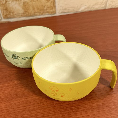 乐天商城 - ピーナッツ/スヌーピー スープカップ SPC-1398-9 / Giggle Table イエロー ミント