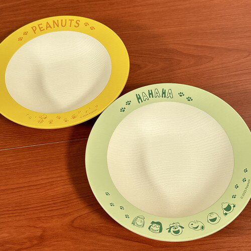 ピーナッツ/スヌーピー ラウンドディッシュM SPC-1400-1 / Giggle Table イエロー ミント