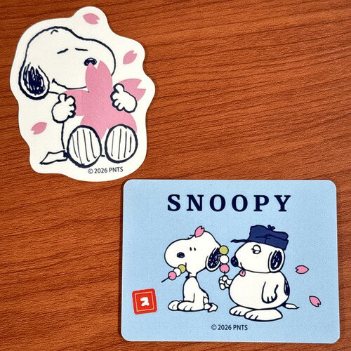 乐天商城 - ピーナッツ/スヌーピー ステッカー さくらさく SPC-1456-7 /スヌーピー オラフ