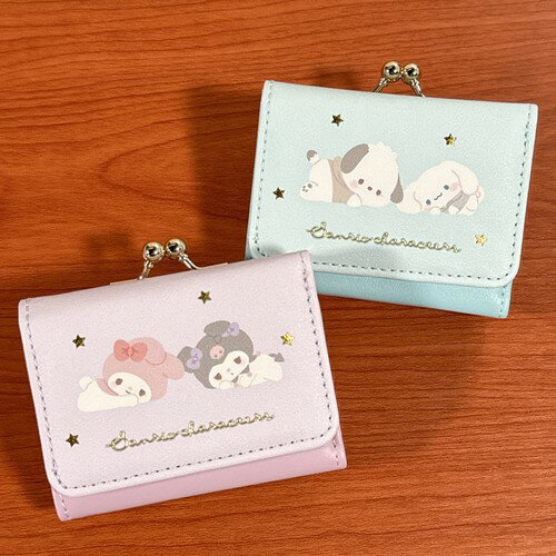 送料無料 サンリオキャラクターズ 3つ折り財布／チルタイム 