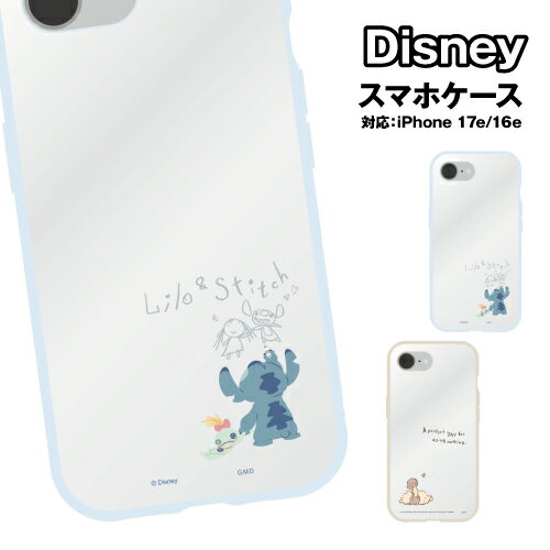 乐天商城 - 送料無料 ディズニーキャラクター iPhone17e iPhone16e IIIIfit Clear ケース DNG-348 / スティッチ くまのプーさん