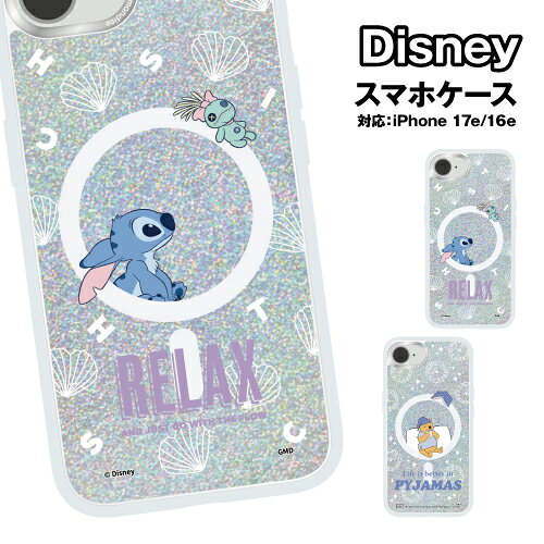 送料無料 ディズニーキャラクター iPhone17e iPhone16e Camera Frame Magsafe対応ケース DNG-352 / スティッチ くまのプーさん