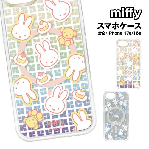 送料無料 ミッフィー iPhone17e iPhone16e Camera Frame Magsafe対応ケース MF-679 / ケーキ りんご