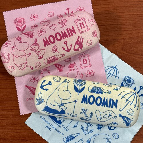 Rakuten - ムーミン/MOOMIN メガネケース サマーシリーズ MOM-852-3 / ピンク ブルー