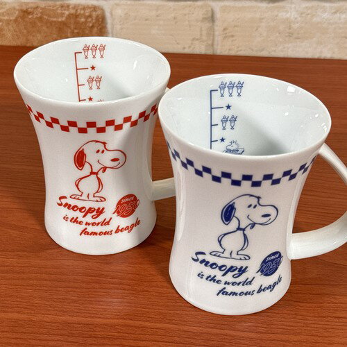 乐天商城 - ピーナッツ/スヌーピー デカマグ アメリカンチェック SPIK-482-3 /レッドチェック ブルーチェック