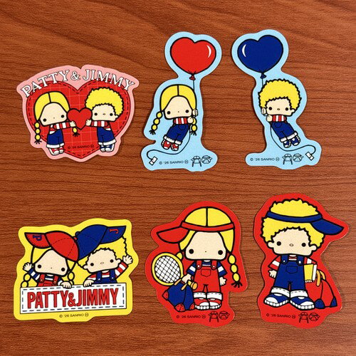 乐天商城 - パティ&ジミー ステッカー3枚セット SRNY-040-1 /A B アクティブシリーズ