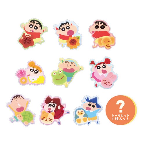 クレヨンしんちゃん シークレットぷくぷくステッカー KS-5549248 / 全10種 ランダム どれか1つ rinzo-10075081 リンゾウ 楽天市場店 パッケージ画像