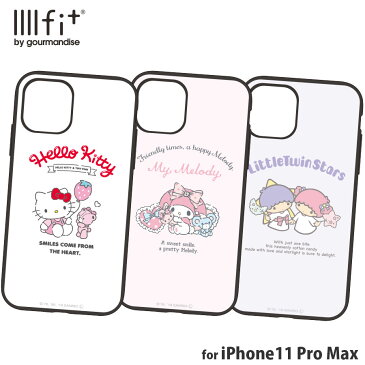 サンリオキャラクターズ IIIIfit iPhone11 Pro Max対応ケース SAN-990TS / キキ&ララ