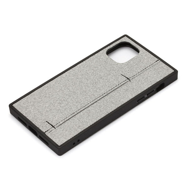 乐天商城 - iPhone11 対応テクスチャーハイブリッドケース PG-19BPT11GY ファブリック調グレー