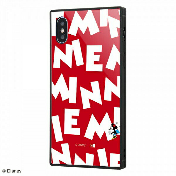 乐天商城 - 送料無料 ディズニーiPhoneXS iPhoneX対応耐衝撃ガラスケース KAKU ミニーマウス I AM