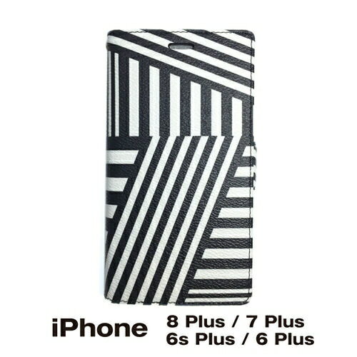 乐天商城 - 送料無料 iPhone 8 Plus 7 Plus 6s Plus 6 Plus 対応 手帳型 スマホケース PUレザー フリップタイプ ダズル迷彩