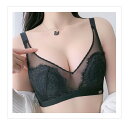 超薄型ブラ ブラジャー 単品 兎耳パット かわいい 下着 ブラトップ レディース セクシー ブラ レース刺繍 ブラトップ 女性下着 育乳 美胸 着痩せ 軽量 薄い 通気 脇高 ワイヤレス(4)