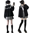 セーラー服 長袖 トップス アウター 学園風 入学式 卒業式 演出服 ゆったり ステージ衣装 仮装 運動 練習 原宿風 コスプレ ファッション jk おすすめ 可愛い 学園祭 学生服 女子制服 JK制服 高校生 ブラック