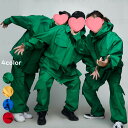 韓国風 ユニセックス 大人 キッズ ヒップホップ カーゴ服 演出服 レッド ブルー レッド イエロー ダンス 衣装 セットアップ メンズ レディース キッズダン...
