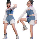 キッズダンス 子供服 3点セット 女の子 チアガール ダンス衣装 パンツセット へそ出し ベスト 夏用 可愛い JAZZ 応援ダンス 演出服 子供ダンス 舞台服...