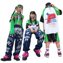 子供ダンス 緑 白 Tシャツ 青 ロングパンツ キッズ ダンス 衣装 ヒップホップ hiphop ストリート kpop ハーフパンツ へそ出し トップス パンツ 韓国 キッズダンス衣装 男の子 女の子 練習着 演出服 セットアップ jazz