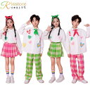 ダンス衣装 子供服 hiphop シャツ スカート パンツ チェック柄 キッズダンス衣装 セットアップ ヒップホップ 衣装 キッズ 子供服 男の子 女の子 k-...
