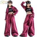 キッズダンス 子供ダンス ヒップホップ ヒョウ柄 豹柄 長袖 黒 バラ色 ジャケット キャミソール 長ズボン ロングパンツ ワイドパンツ 女の子 ヒップホップ キッズダンス衣装 JAZZ おしゃれ 発表会 かっこいい セクシー セットアップ 原宿系 韓国 演出服 練習着 k-pop