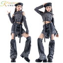 キッズ ダンス衣装 セットアップ hiphop トップス 肩出し パンツ デニムパンツ レッグウォーマー パンツ 女の子 チアガールズ ダンス K-POP 韓国...