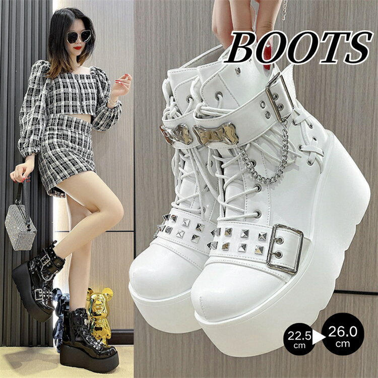 k-pop ブーツ ダンスシューズ 黒 白 ダンス ブーツ レディース 女の子 編み上げ パンク風 厚底ブーツ ショートブーツ ハイヒール ダンスブーツ ヒップホップ 大人 韓国 アイドル 編み上げブーツ puレザー コスプレ チアダンス 靴 バイク 厚底 ブーツ 22.5cm〜26.0cm
