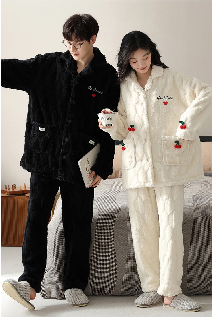 モコモコ ルームウェア ペア カップル パジャマ 冬 セット ペアパジャマ 冬 もこもこ カップルパジャマ 部屋着 裏起毛 恋人 夫婦 記念日 お祝い プレゼント