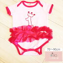 インポート子供服ピンクロンパース 70/80/90cm(4)