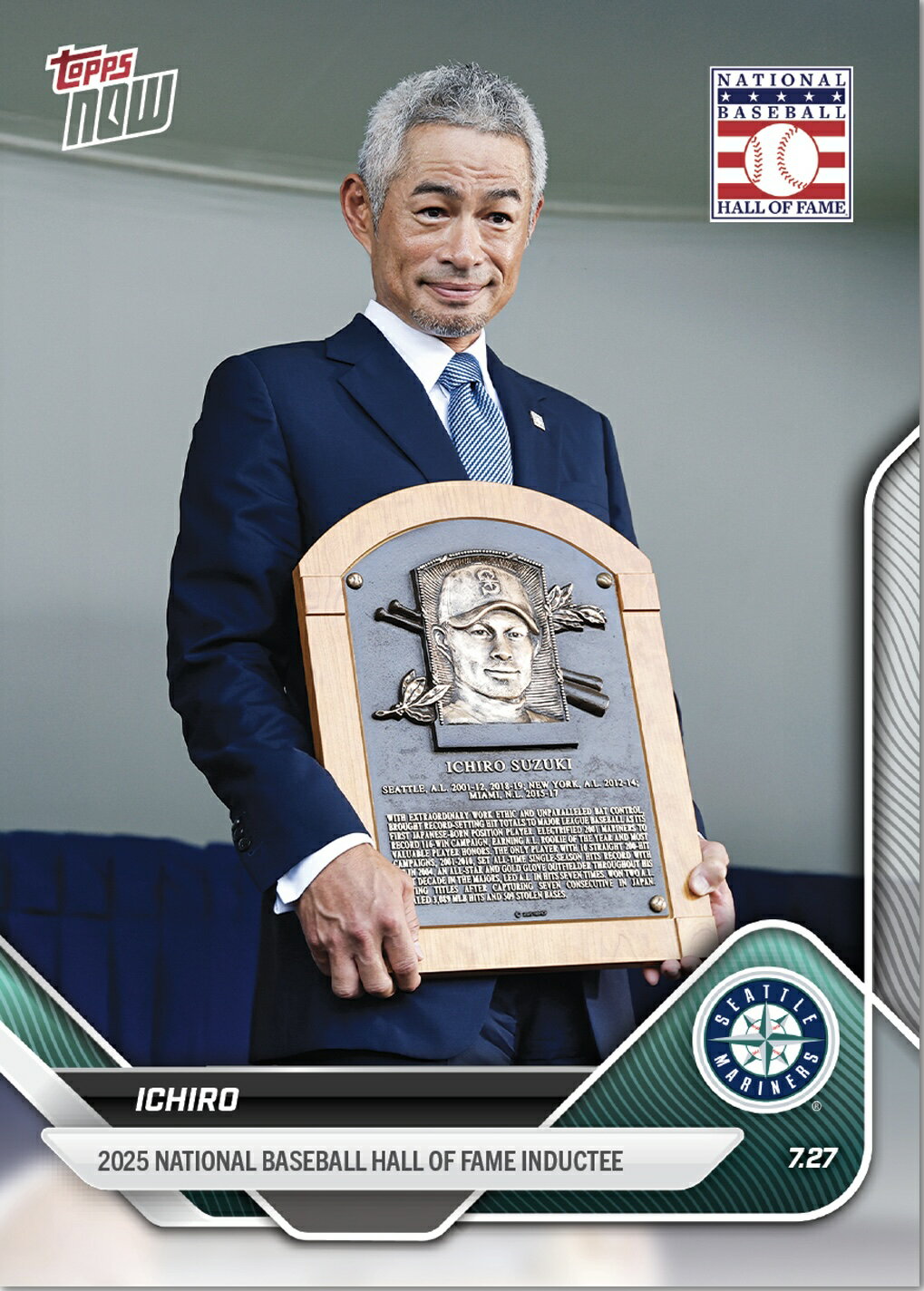 RIO 载ﾮޤ㤨֥#474ܽ饢ꥫ꡼Ʋץ졼䡼ǰȥ졼ǥ󥰥ɡIchiro - 2025 MLB Topps NOW - Card 474פβǤʤ2,420ߤˤʤޤ