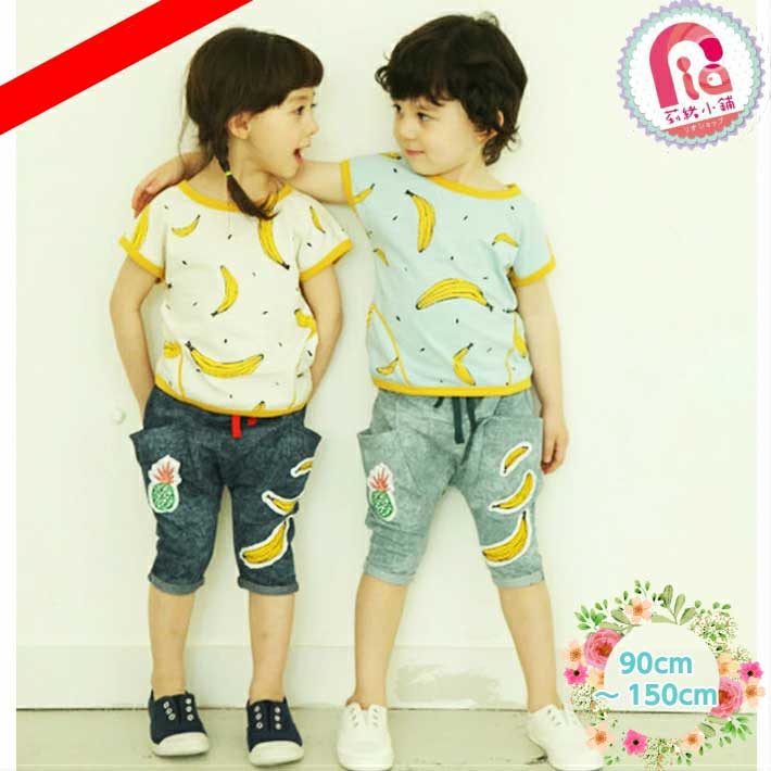 インポート子供服バナナハーフパンツ 90,100,110,120,130,140cm